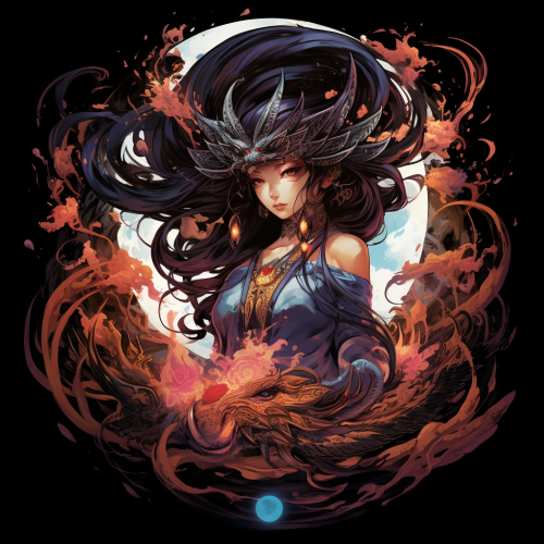 Japanese Mythology Anime Deity Image