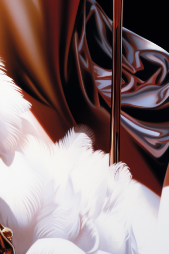 Beautiful Japanese Red Crane Poster