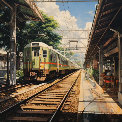 Showa era station in Japan