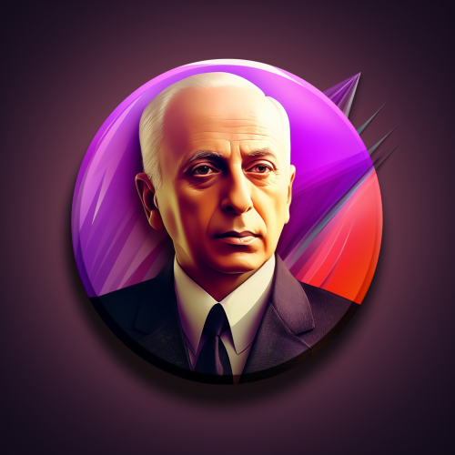 Jawaharlal Nehru Badge with Synthwave Vibes
