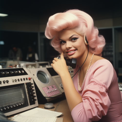 Jayne Mansfield as North Korean news announcer