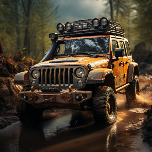 Beautiful Jeep Car Artwork Image