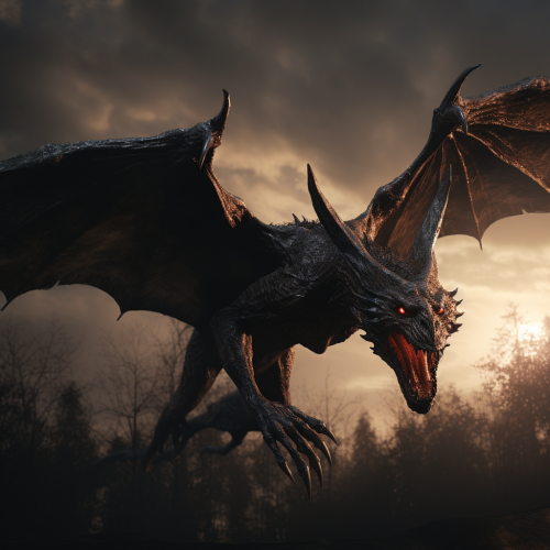 Jersey Devil Flying Cinematic Lighting