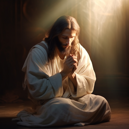 Image of Jesus Praying
