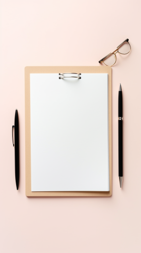 Judges Gavel on Folder with Documents and Glasses