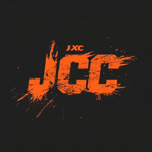 Judo Club Logo in Orange on Black Background