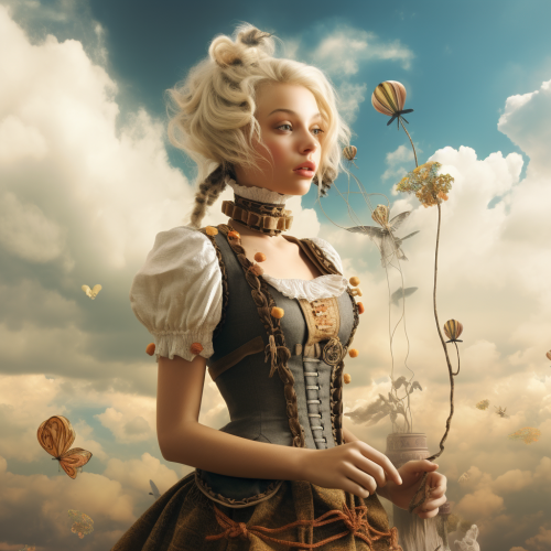 Young woman with a perfect body