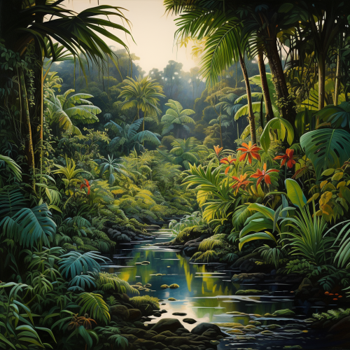 Serene beauty of Kauai jungle