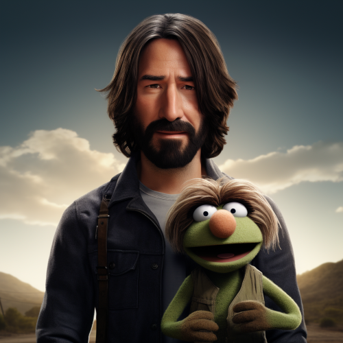 Keanu Reeves as a Muppet