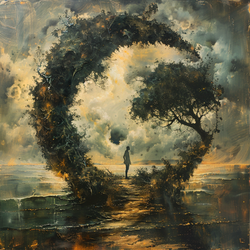 Concept of keep moving, thinking, loving