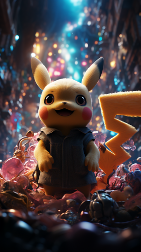 Colorful Pokemon Halloween Fun Image