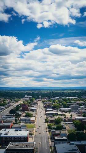 Beautiful Kentucky landscape from above