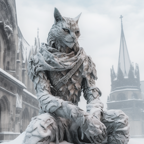 Khajiit enjoying snowy Munich