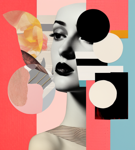 Minimalist kids alphabet collage art Minimalist kids alphabet collage art