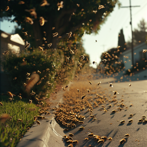 Killer bees swarm in California neighborhood