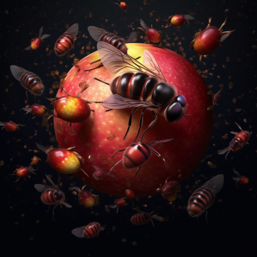 Swarm of Killer Fruit Flies in Action Swarm of Killer Fruit Flies in Action