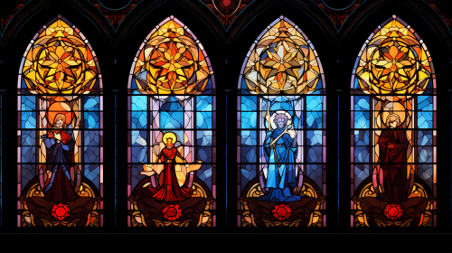 Stained glass window pattern from Kingdom Hearts