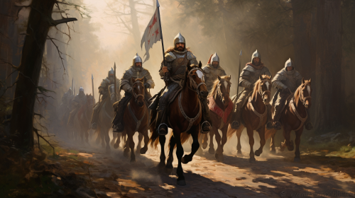 Knights on Horseback in Medieval Art