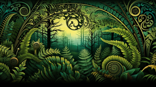 Intricate beauty of New Zealand's Koru Fern