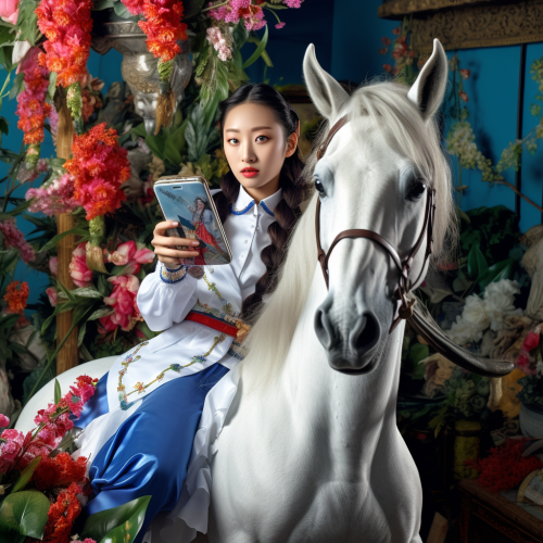 K-Pop Female Idol on Unicorn in Exotic Office K-Pop Female Idol on Unicorn in Exotic Office