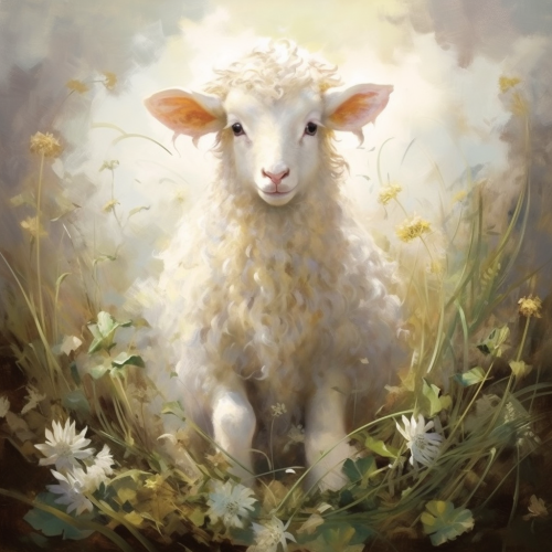 Art print of the Lamb of God Art print of the Lamb of God