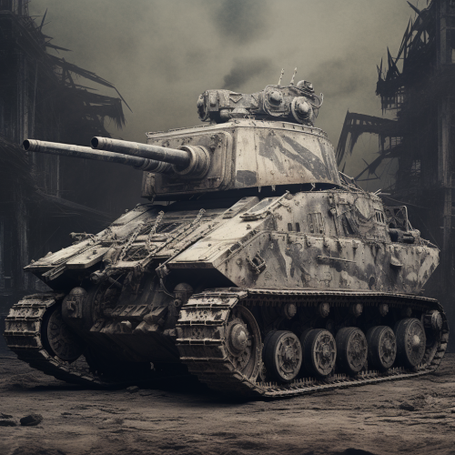 Vintage assault tank photo