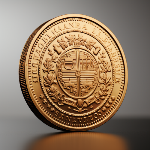 3D model of a large coin 3D model of a large coin