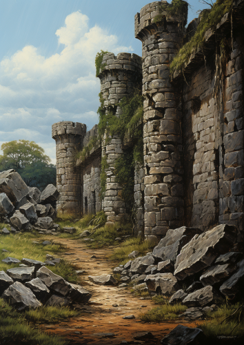 Crumbling Stone Wall Art Crumbling Stone Wall Art
