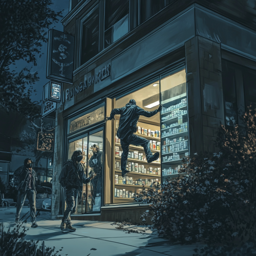 Pharmacy Break In Scene Shocking Pharmacy Break In Scene Shocking
