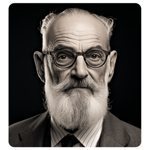 Middle-aged man with grey beard and glasses