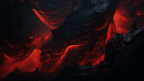 Lava textures with psychedelic fractals and water movements