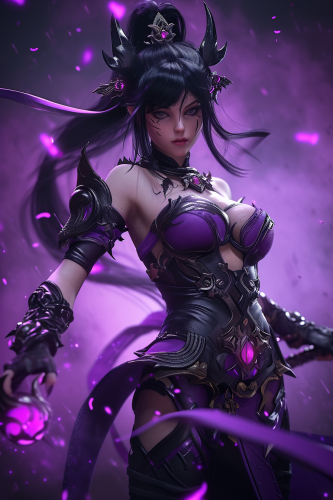 Female League of Legends Game Art