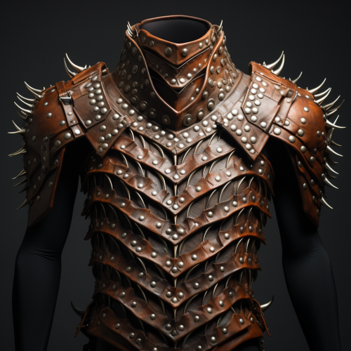 Leather armor with metal studs