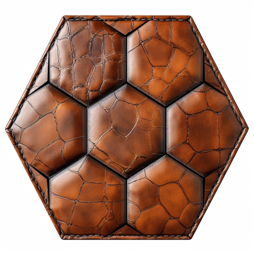 Leather Hexagon Stitchings