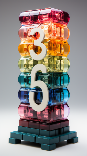 Real Lego brick number eight