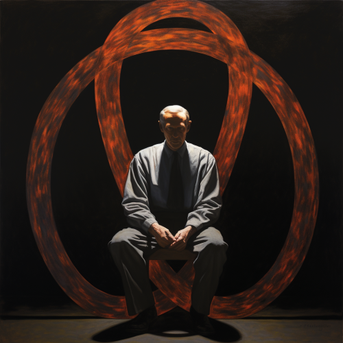 Lemniscate intertwined with human body