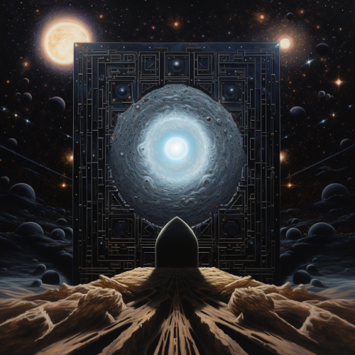 Levitating Black Card in 3D