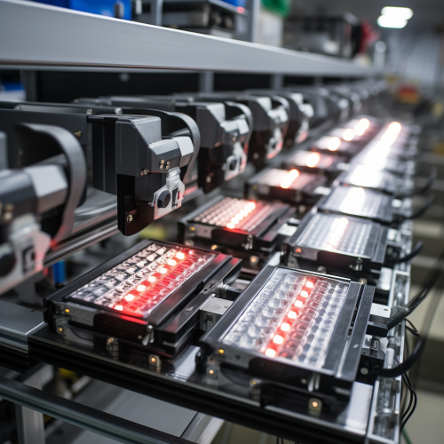 Production line of LGPs used in LED panels