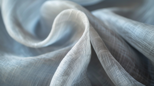 Close up of luxury shirt fabric