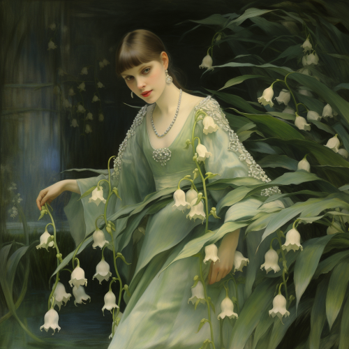 Delicate lily of the valley