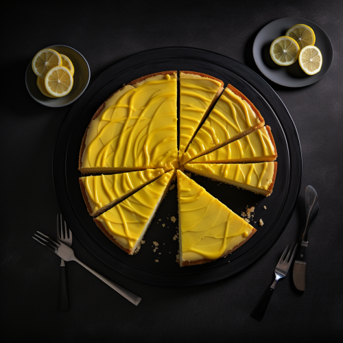 Sliced Limoncello Torte with Extra Sauce Sliced Limoncello Torte with Extra Sauce