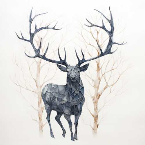 nature patterns on animal silhouettes