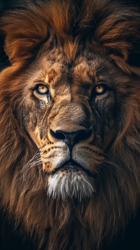 Lion Portrait Realistic Art