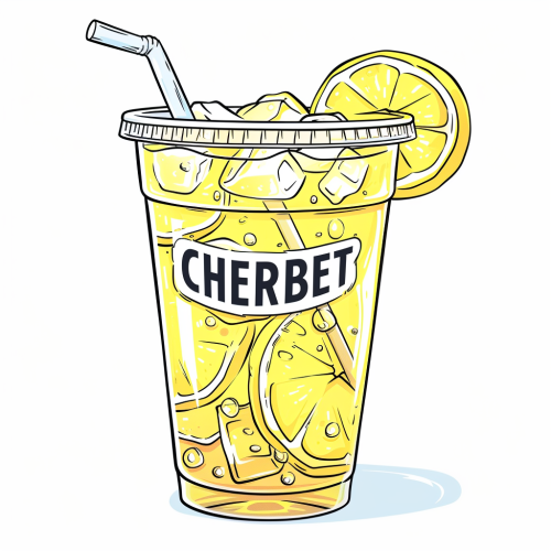 Lemonade in transparent plastic cup