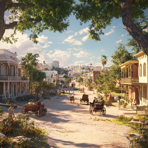 Old Los Angeles City View