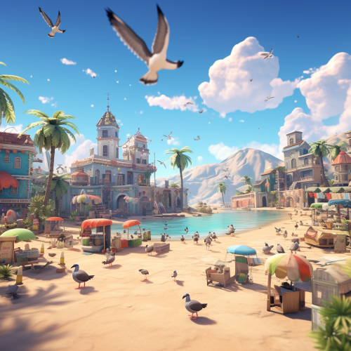 Beautiful Los Angeles Beach Animal Crossing Picture