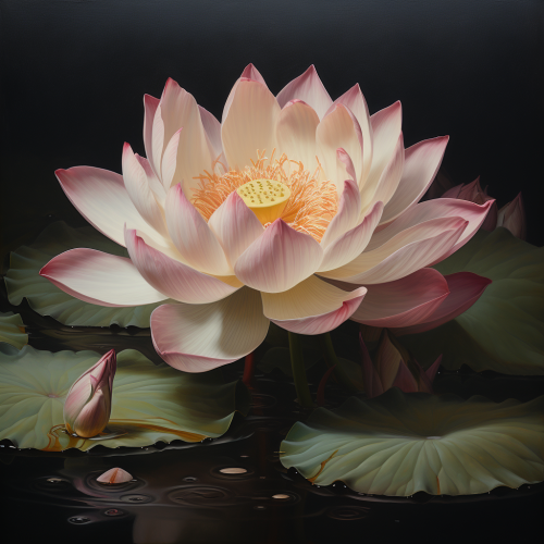 Stunning pink lotus flower Stunning pink lotus flower
