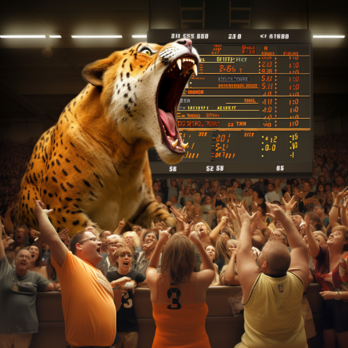 Crowd Decibel Meter at Sports Game