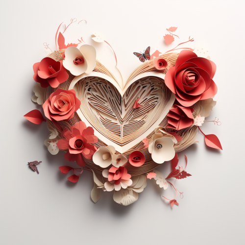 Beautiful love note product made of paper