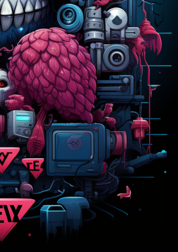 Intricate Pixar Character Lovehater Sticker